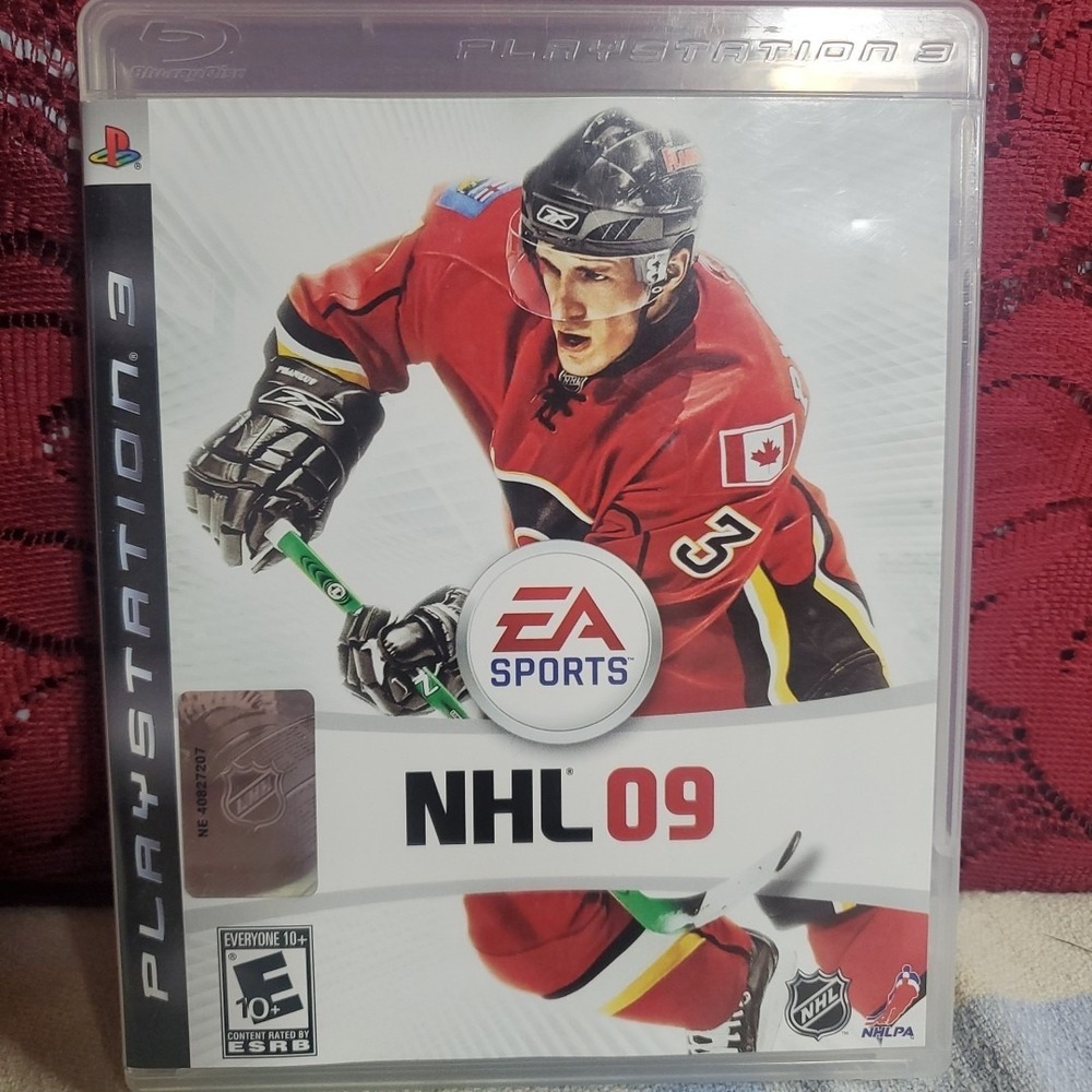 EA Sports NHL 09 PS3 Video Game Everyone 10+ Red White Ice Hockey Sports Sim CIB